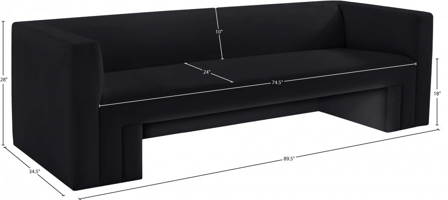 Nadia Black Sofa