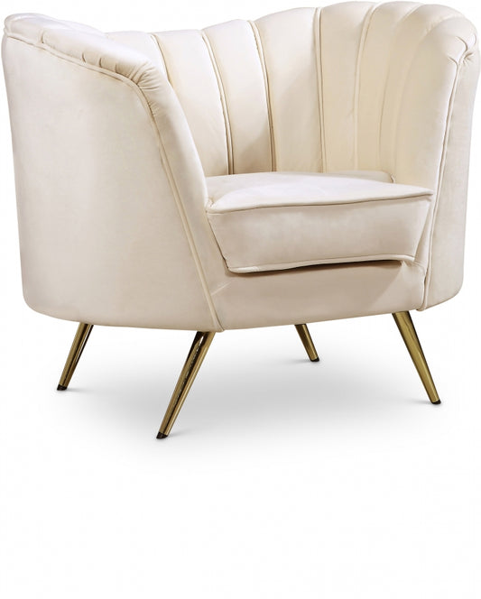 Shellac Cream Accent Chair