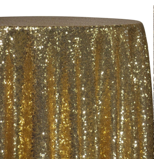 Gold  Sequin Linen