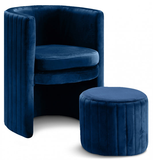 Runa Blue Accent Chair