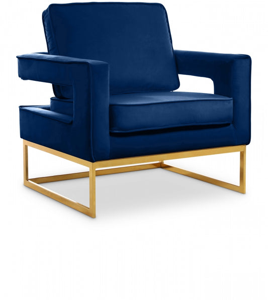Nissa Blue Accent Chair