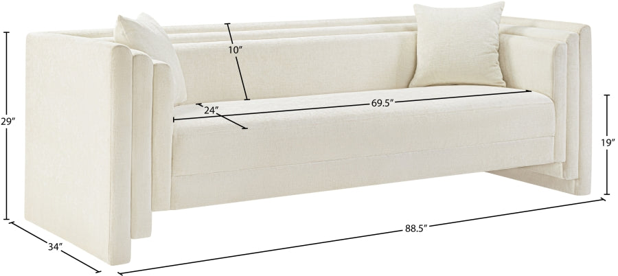 Kingsley White Sofa