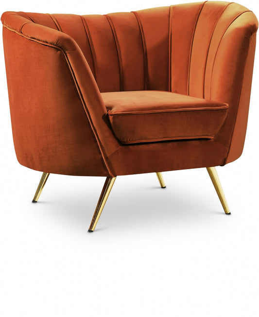 Shellac Orange Accent Chair