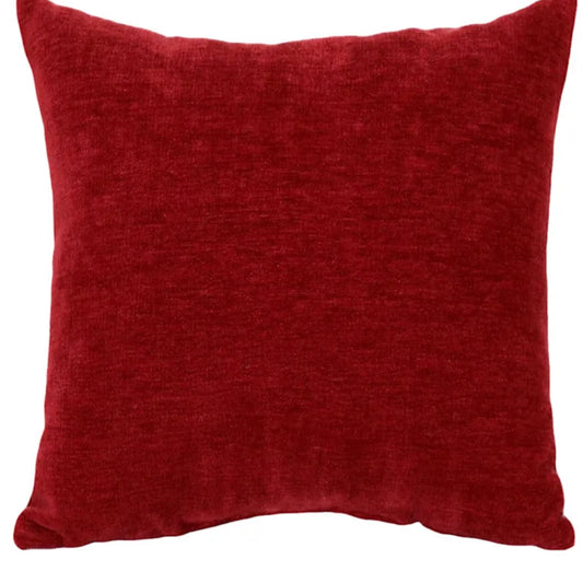 Red Chenille Pillow