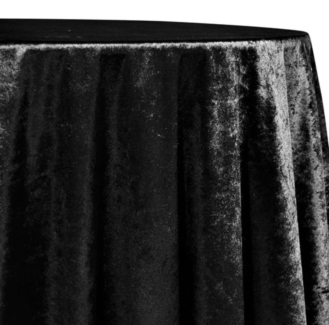 Black Velvet Plush Linen