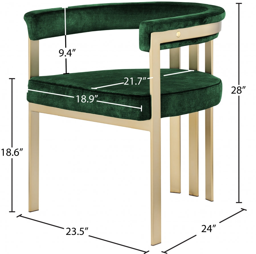 Vintigo Green Accent Chair