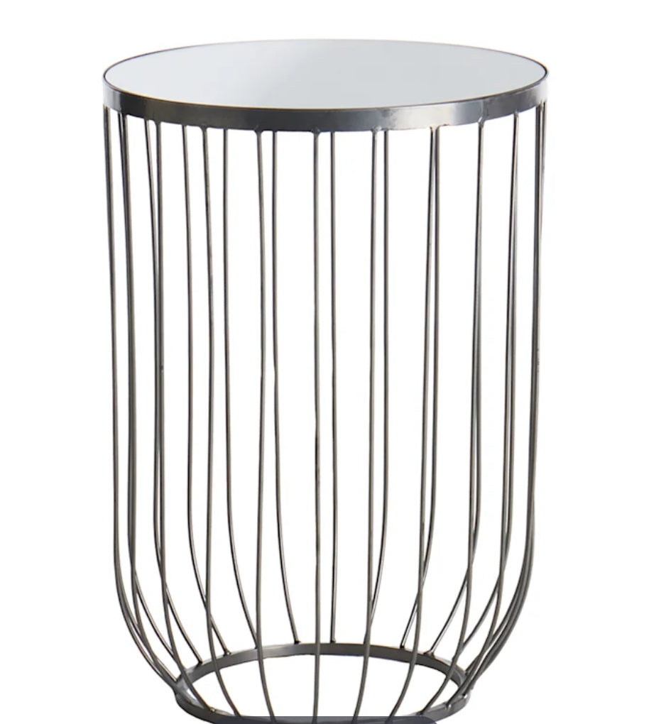 Avin Side Table Silver