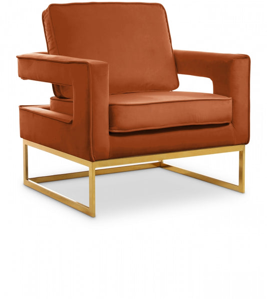 Nissa Orange Accent Chair