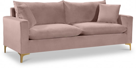 Lipton Pink Gold Leg Sofa