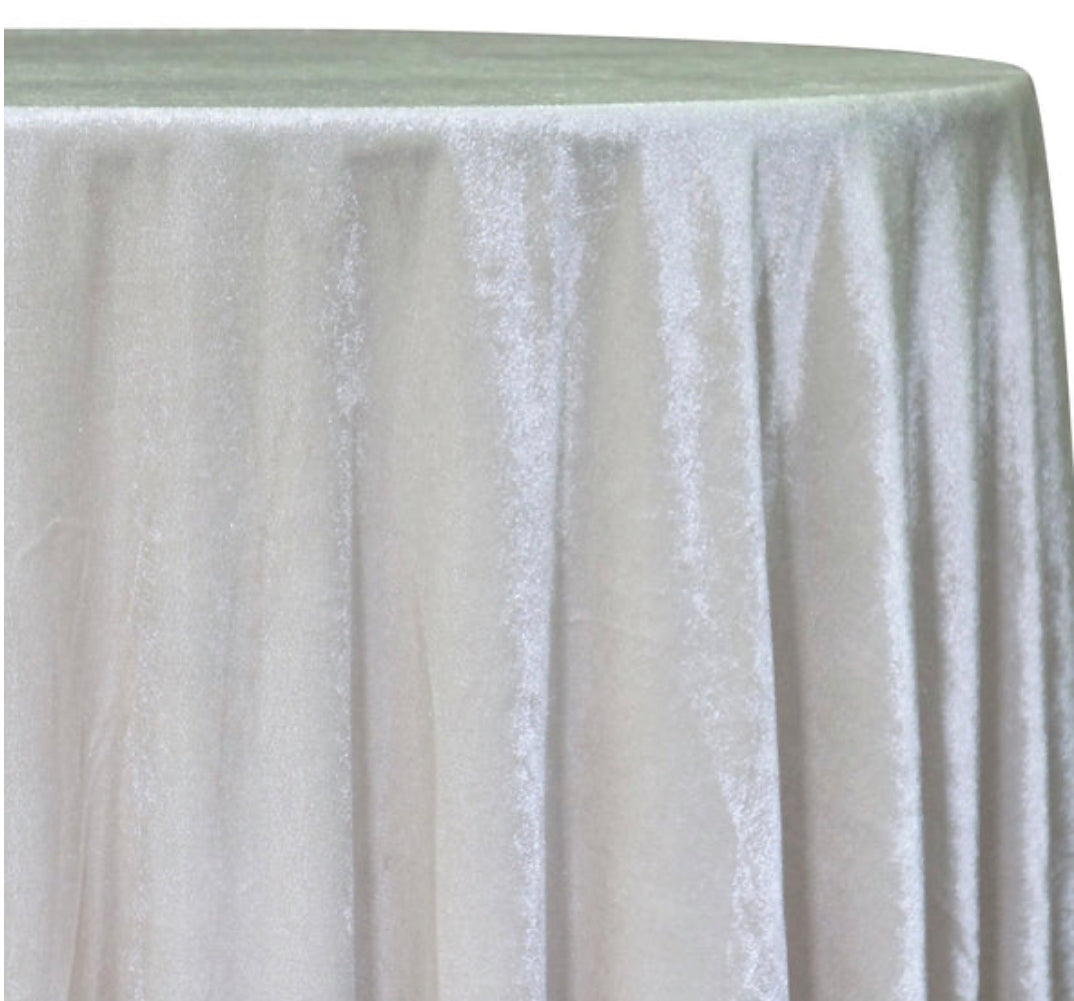 Ivory Velvet Plush Linen