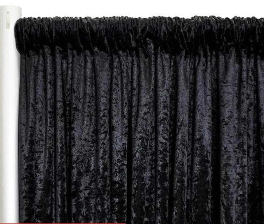 Velvet Black Draping