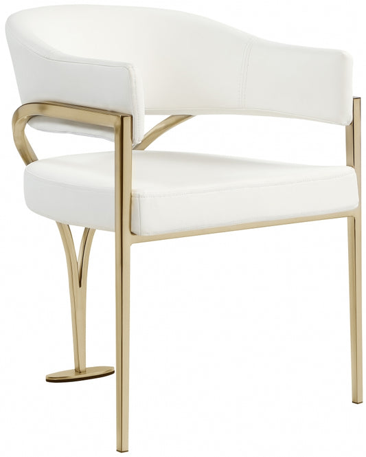 Alize White Accent Chair