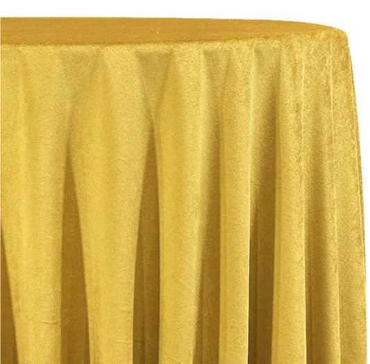 Yellow Mustard Velvet Plush Linen