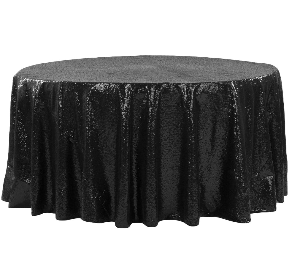 Black Sequin Linen