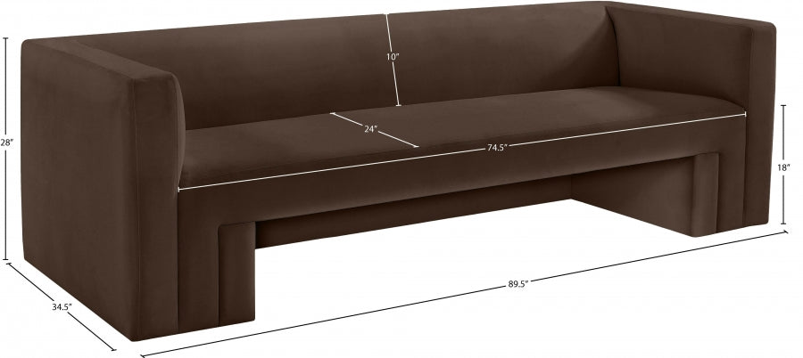 Nadia Brown Sofa