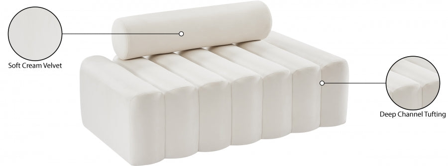 Gia Cream Loveseat