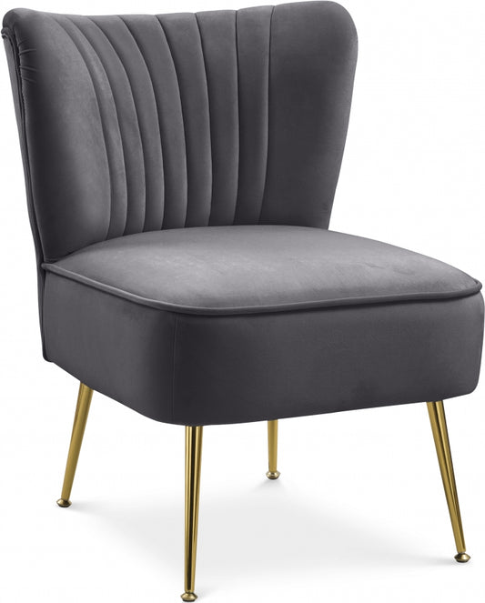 Ava Grey Accent Chair