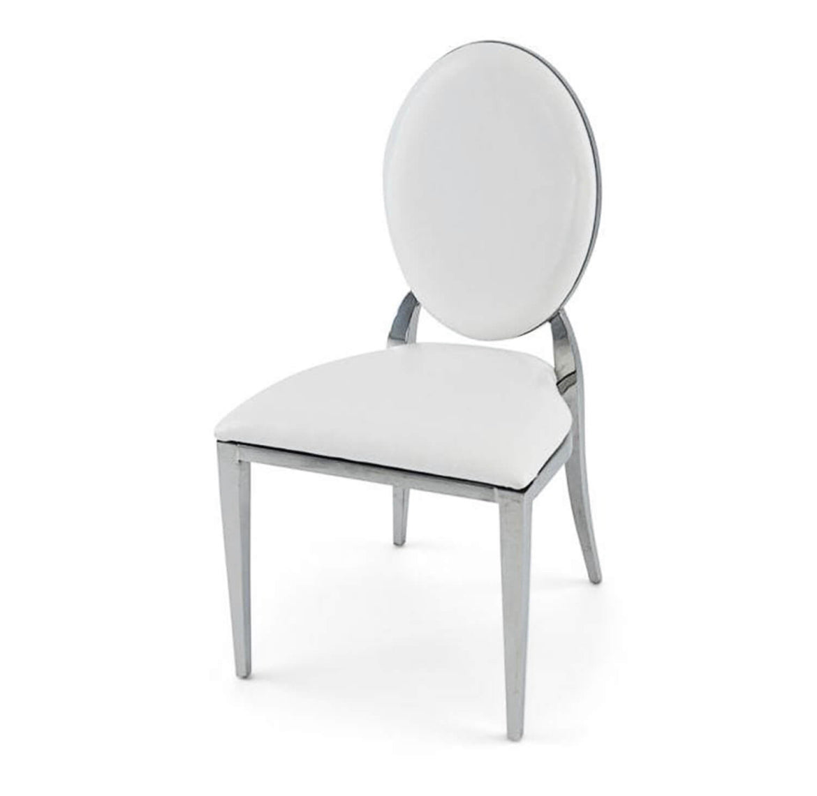 Venna Dining Chairs Silver/ White