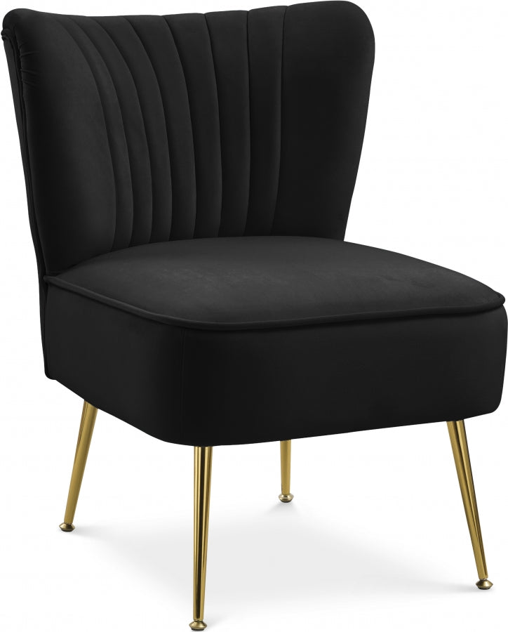 Ava Black Accent Chair