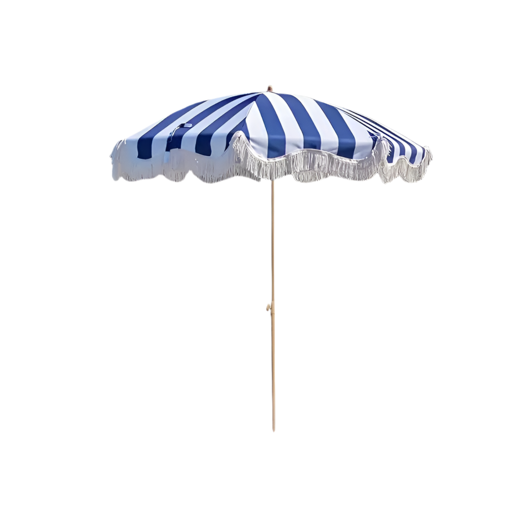 Umbrella Blue Stripe Fringe