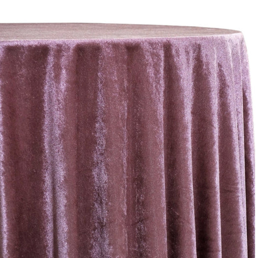 Mauve Velvet Plush Linen