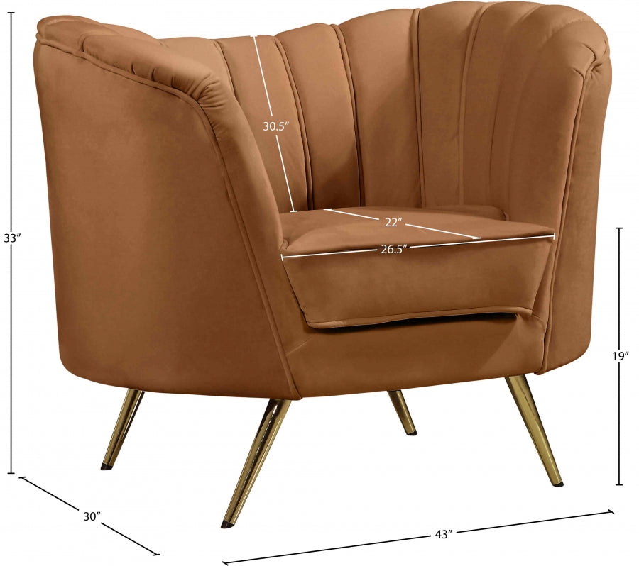 Shellac Cognac Accent Chair