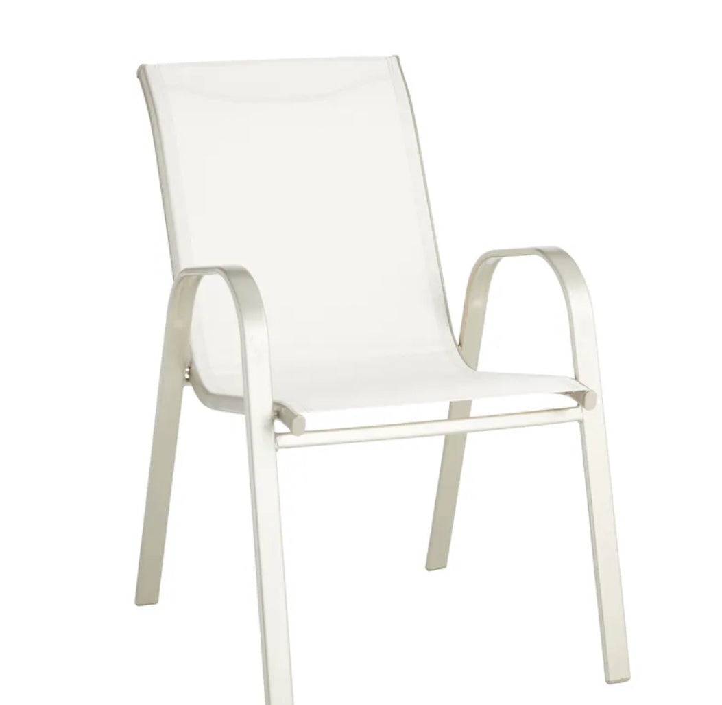 Cam White Outdoor Chair