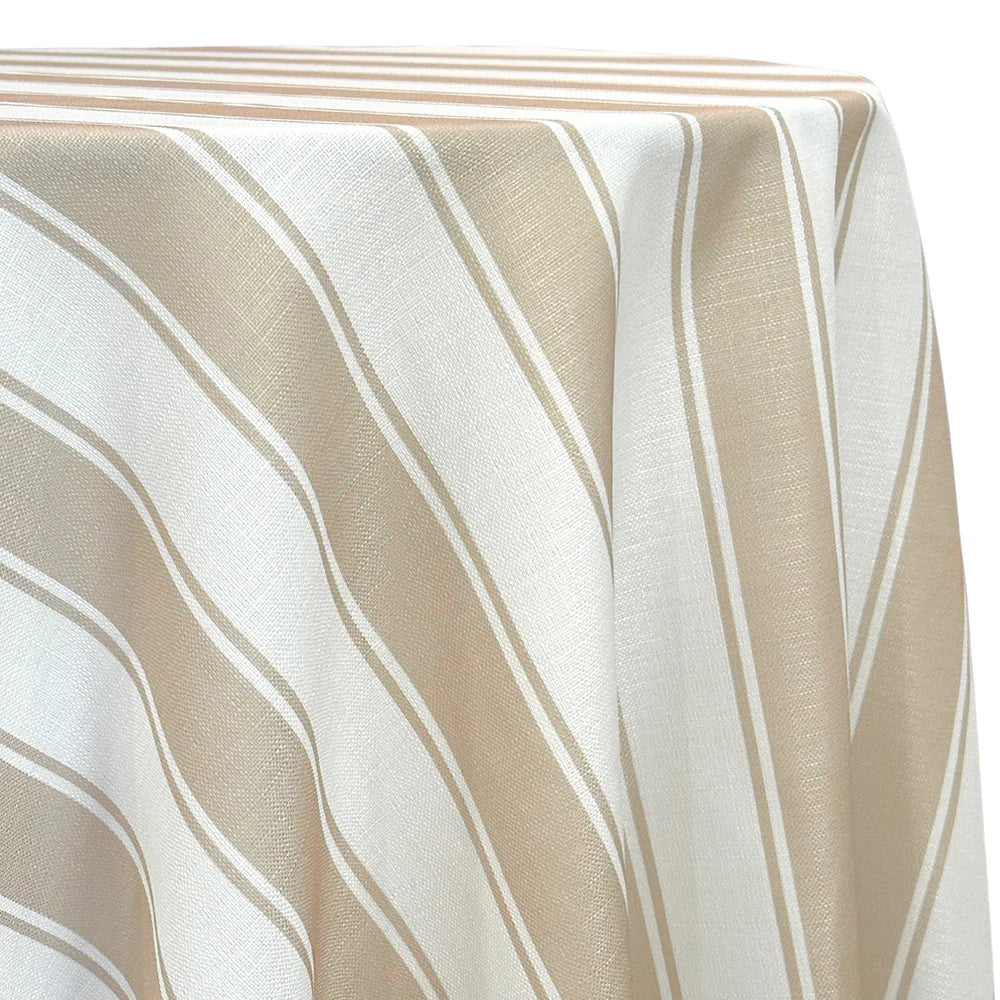 Tan Stripe Linen