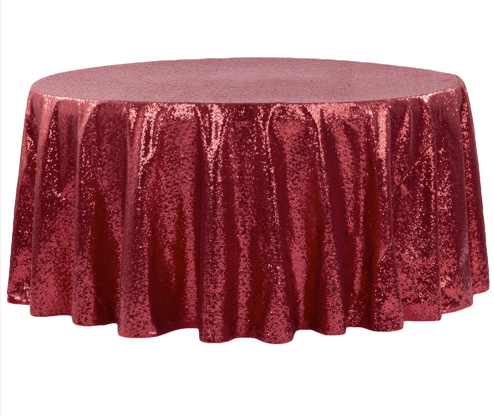 Red Sequin Linen
