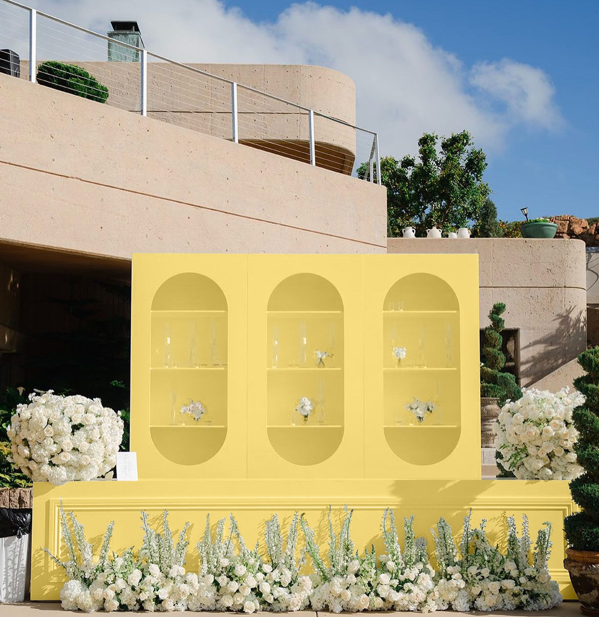 London Yellow Bar and Bar Shelves