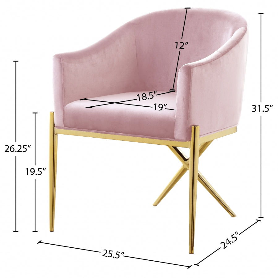 Mina Pink Accent Chair