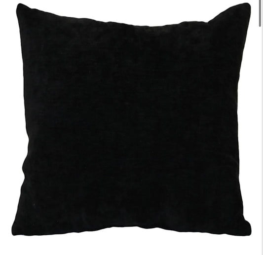 Black Chenille Pillow
