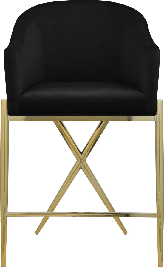 Mina Black Barstool