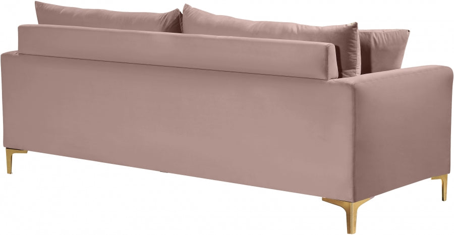 Lipton Pink Gold Leg Sofa