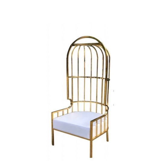 Cage Throne Chair White