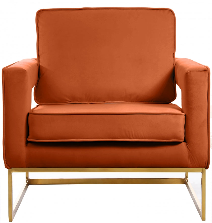 Nissa Orange Accent Chair