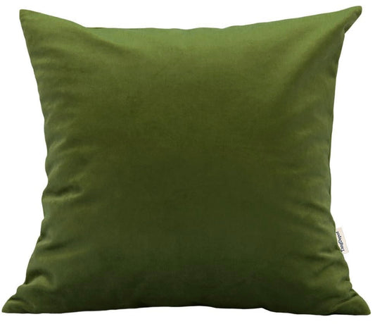 Green Olive Velvet  Pillow