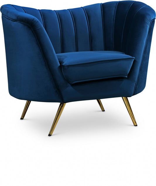 Shellac Blue Accent Chair