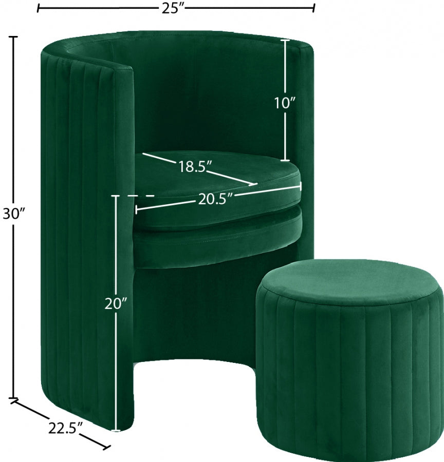 Runa Green  Accent Chair