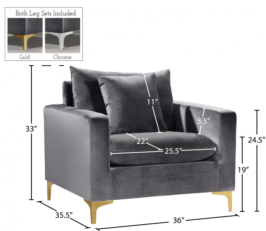 Lipton Grey Accent Chair