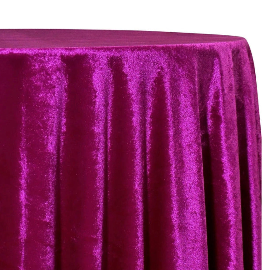 Pink Sangria Velvet Plush Linen