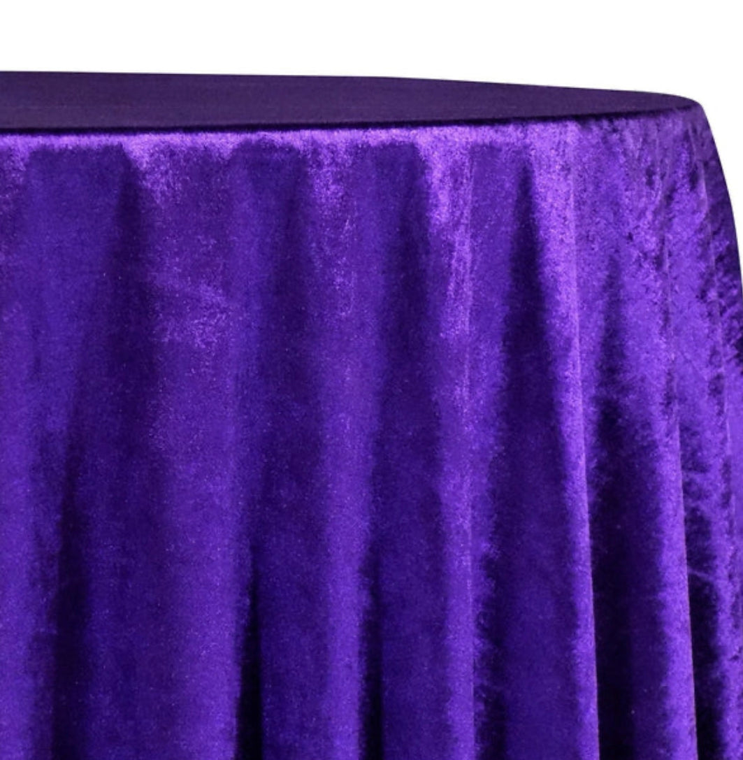 Purple Velvet Plush Linen