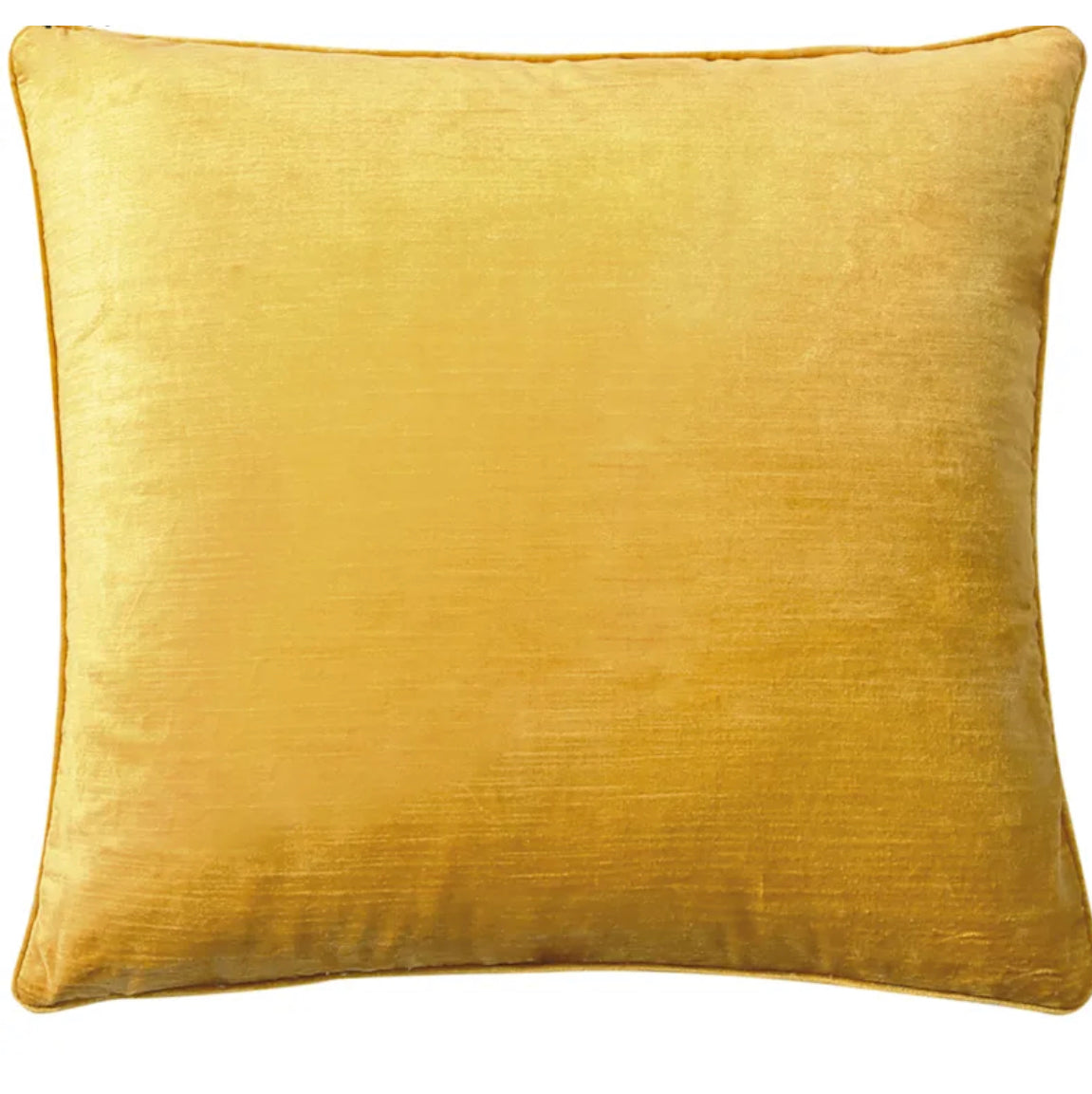Yellow Velvet Pillow