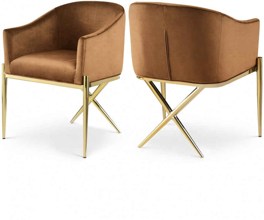 Mina Cognac Accent Chair
