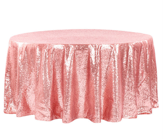 Pink Sequin Linen