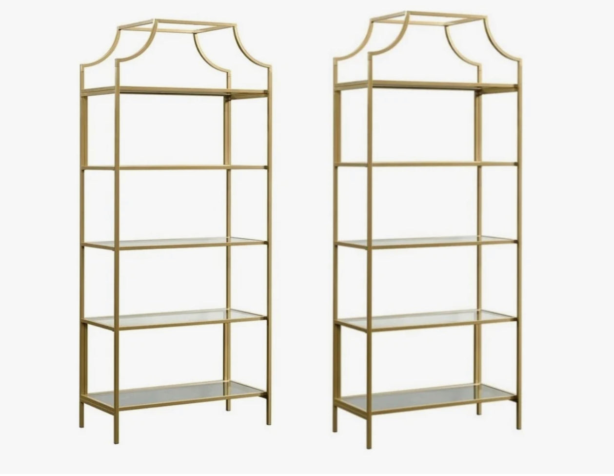 Buchanan 3 piece Gold Shelve