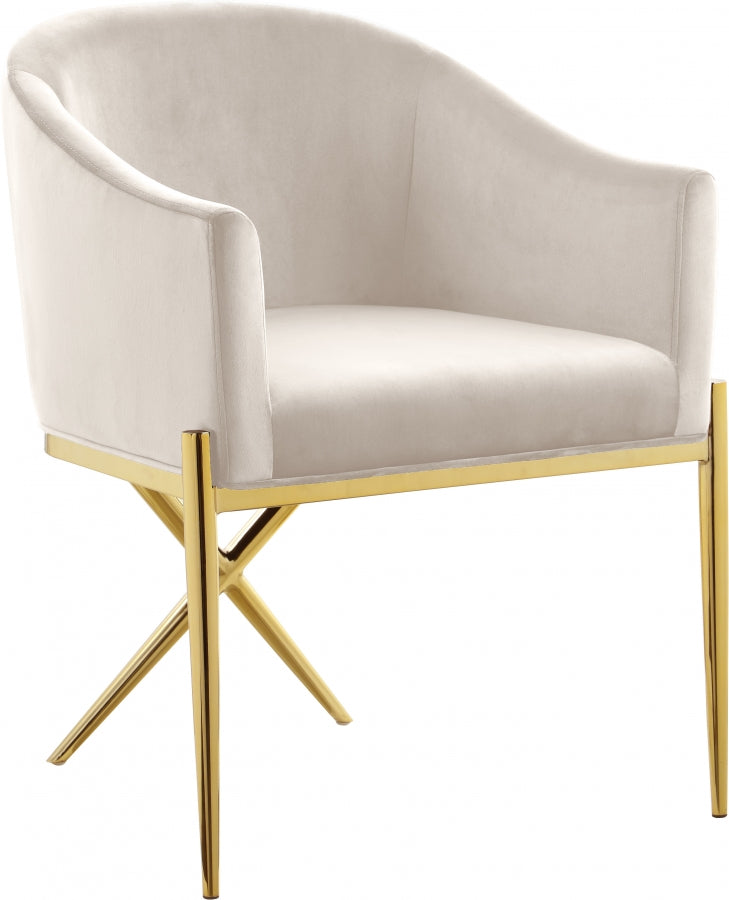 Mina White Accent Chair