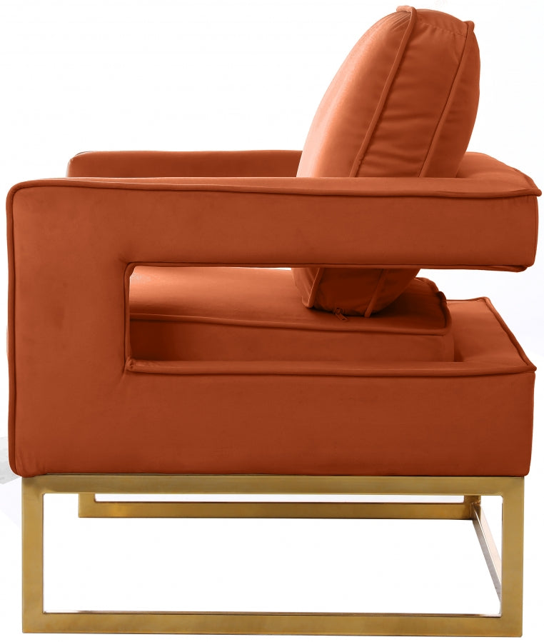 Nissa Orange Accent Chair