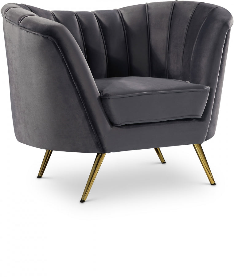 Shellac Grey Accent Chair