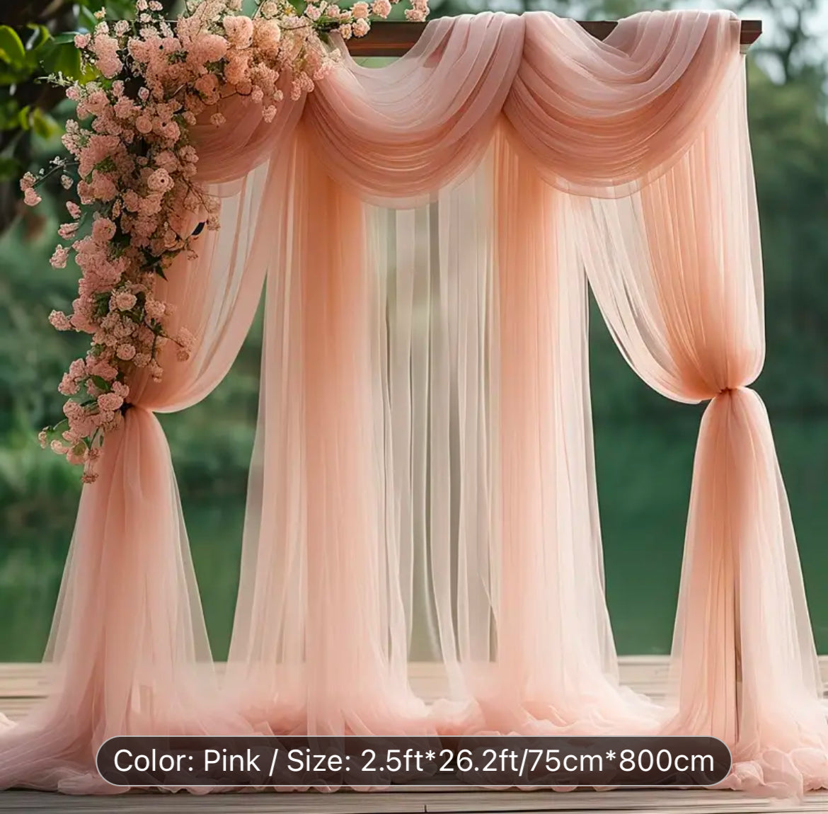 10ft Drape Design Blush